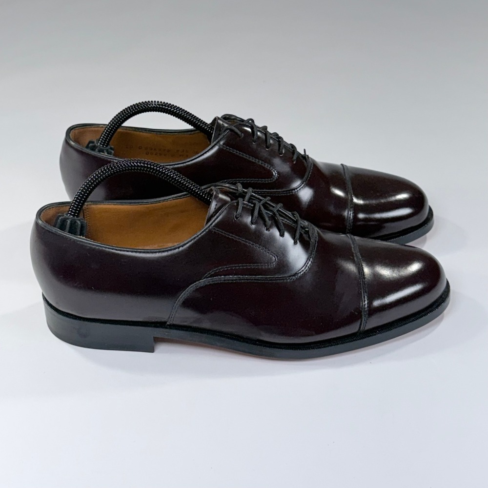 NEW Cole Haan Hawthorne Dress Shoe Mens 10 Burgundy Leather Cap Toe Oxford Derby